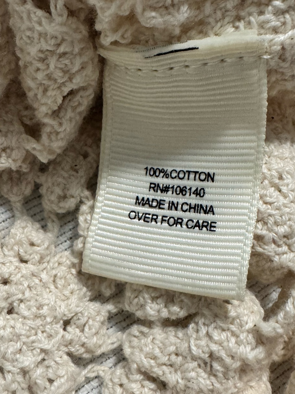 Ultra Pink Crochet Scoop Neck Knit Top Sweater - Cream Bohemian Size XS - Picture 7 of 10